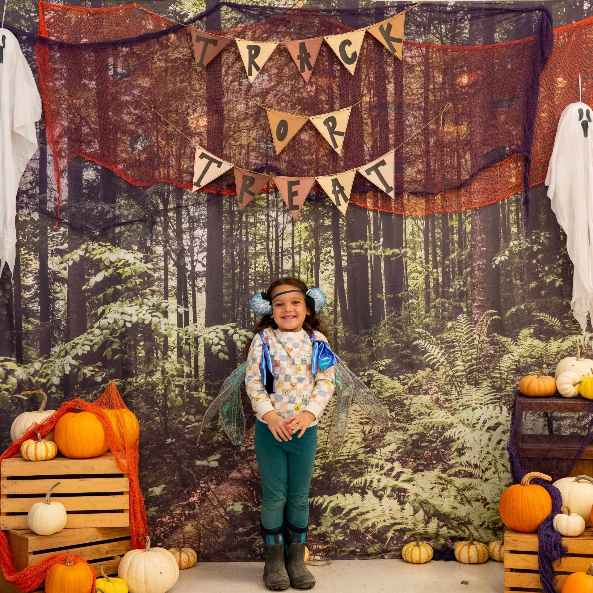 person posing in halloween costume
