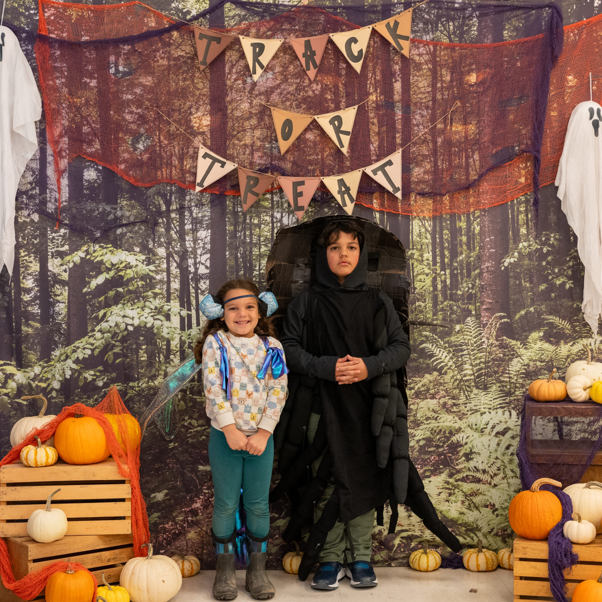 person posing in halloween costume