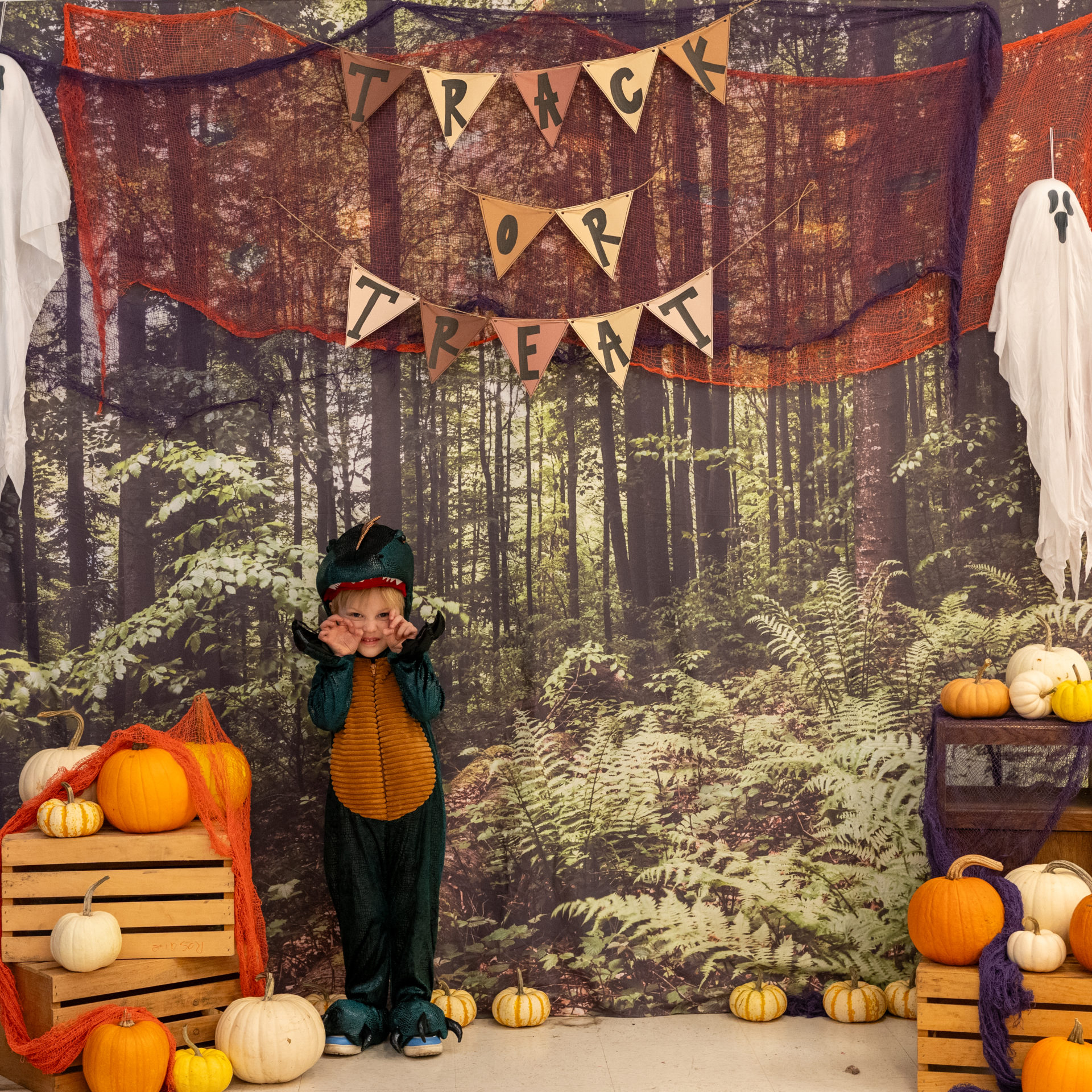 person posing in halloween costume