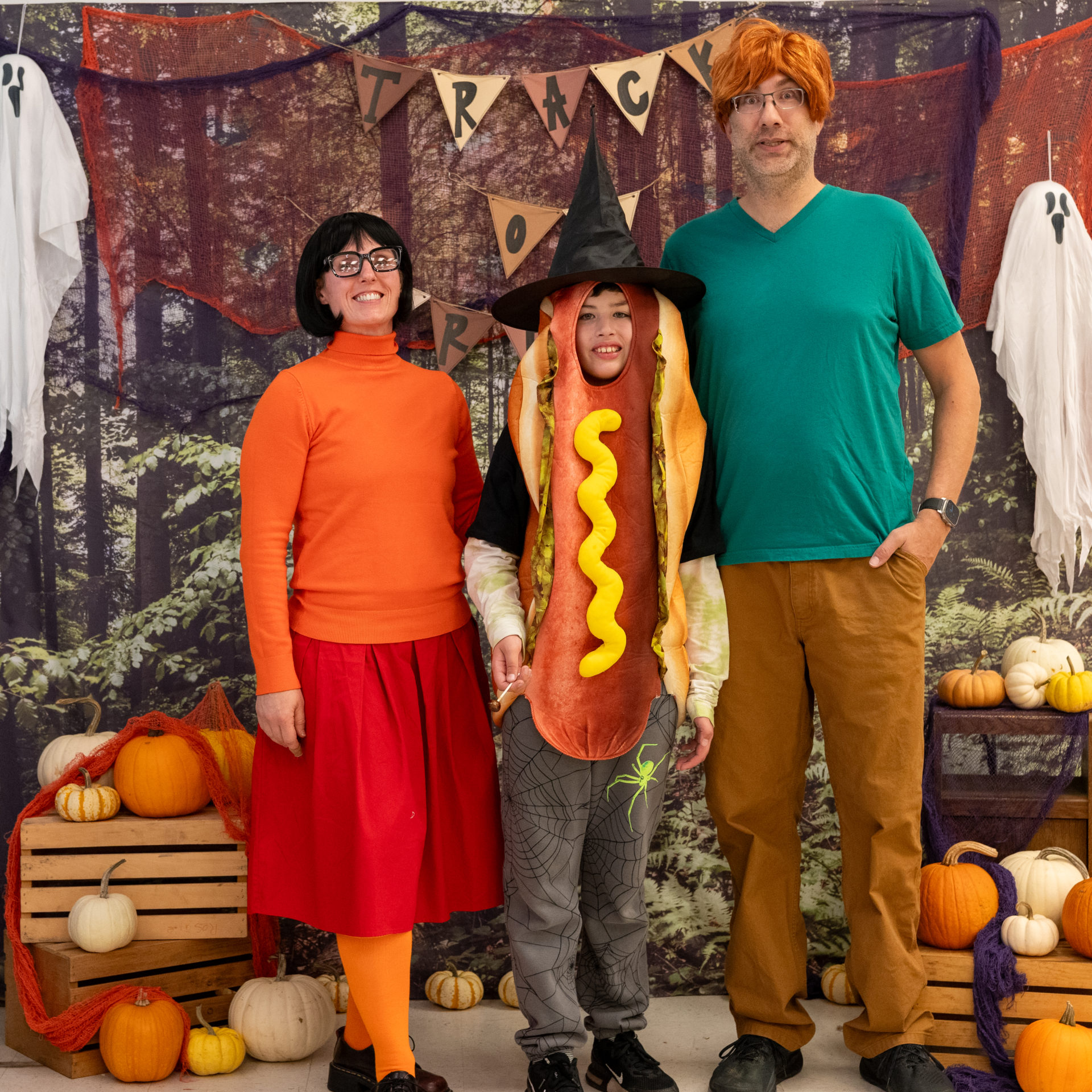 person posing in halloween costume
