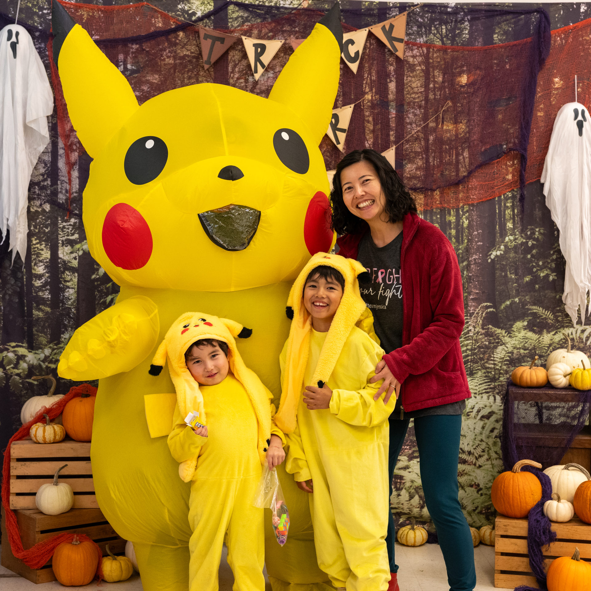 person posing in halloween costume