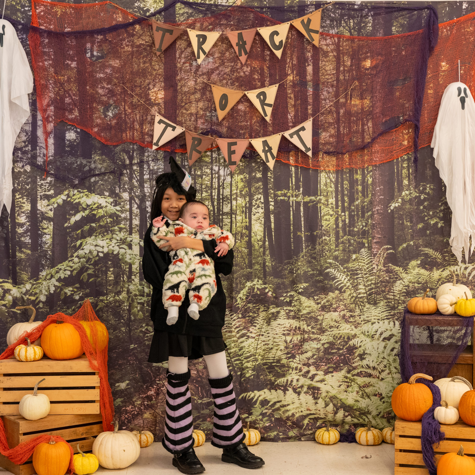 person posing in halloween costume