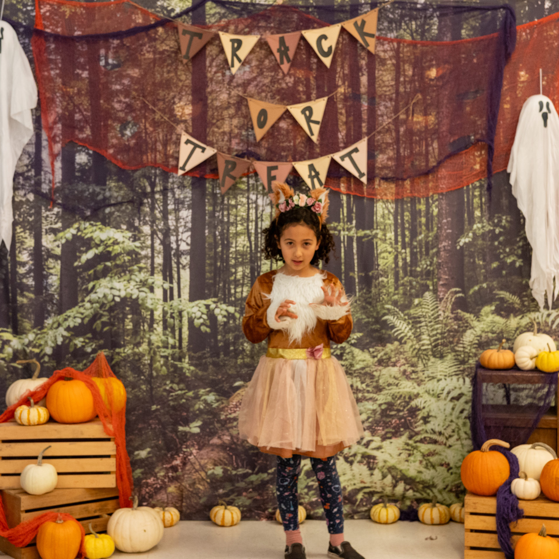 person posing in halloween costume