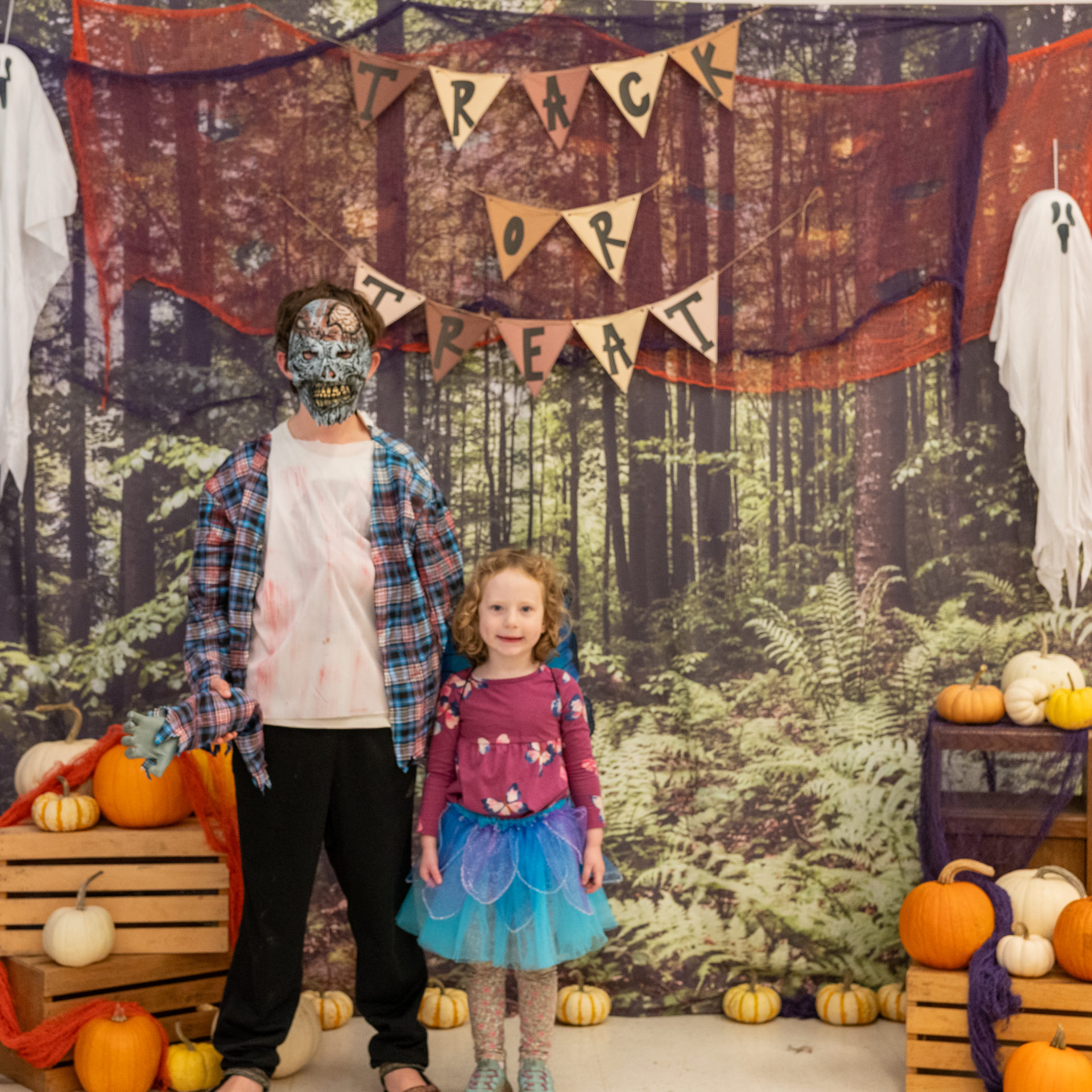 person posing in halloween costume