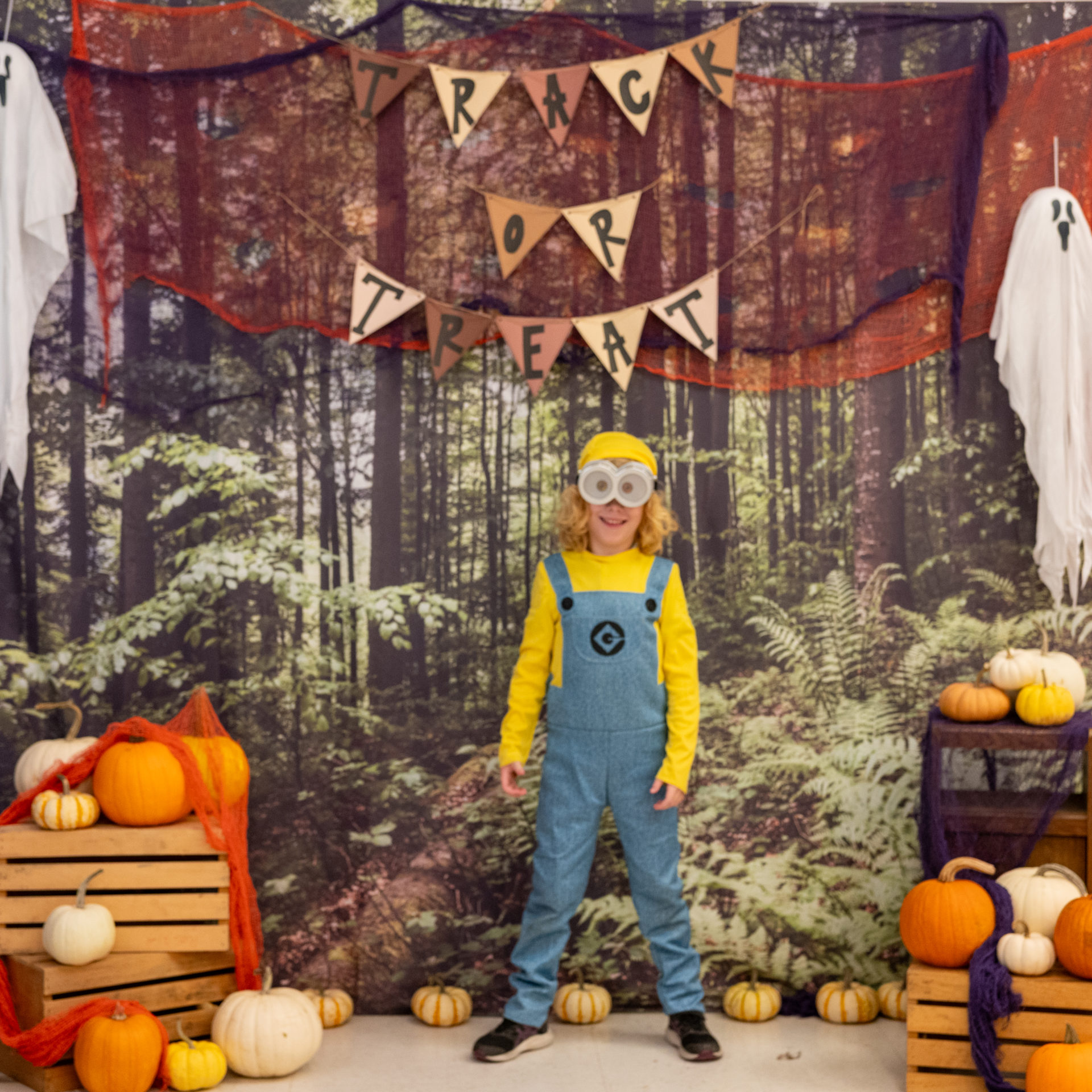 person posing in halloween costume