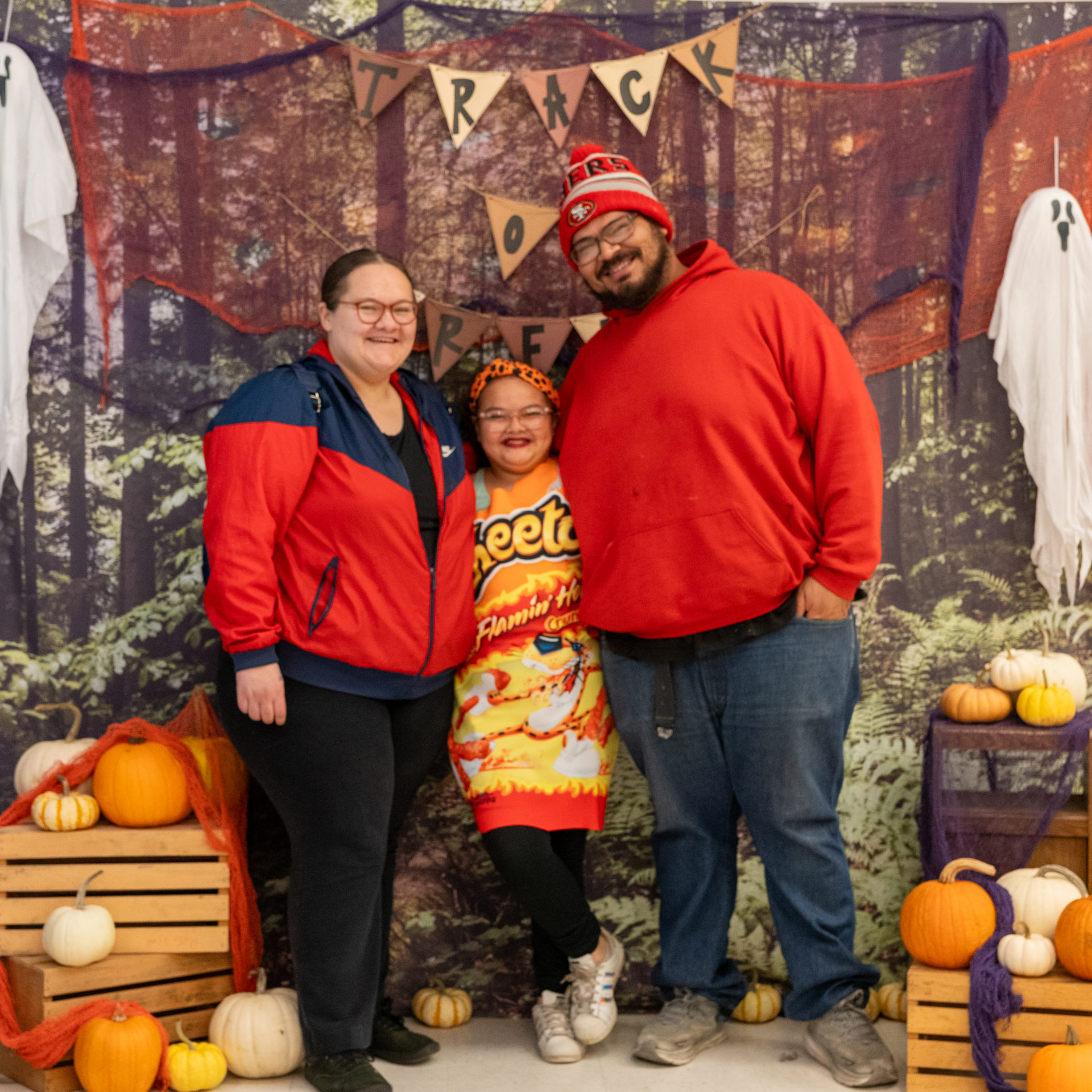 person posing in halloween costume